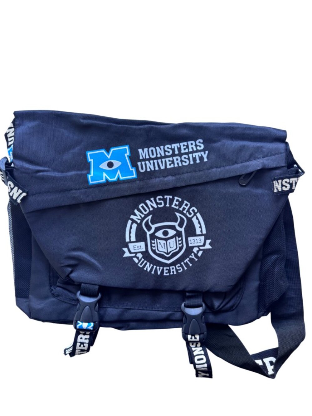 Disney Pixar Monsters University messenger bag navy blue unisex